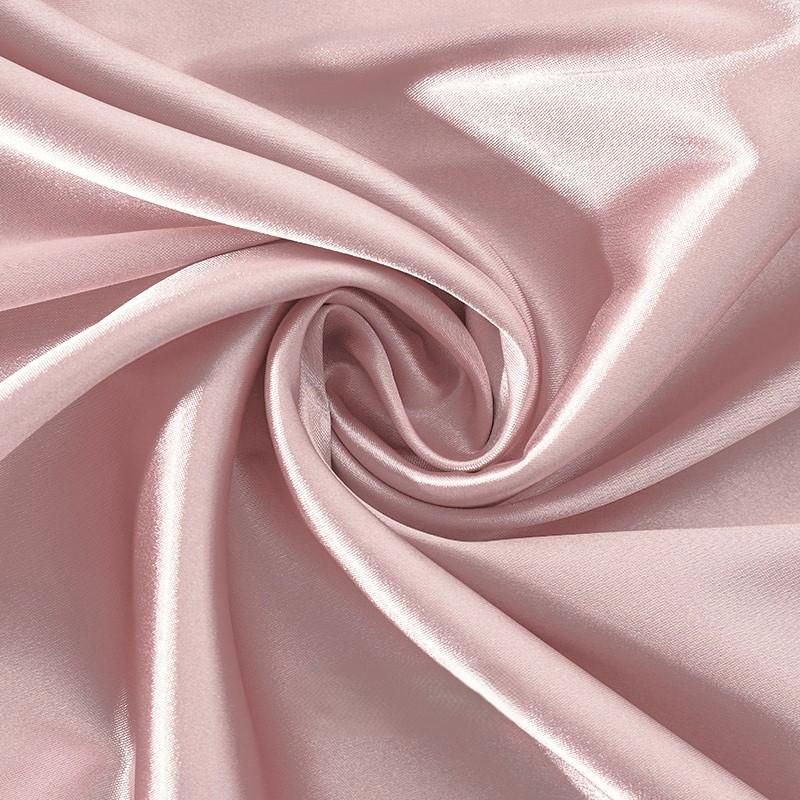 Ткань атлас LuxFabric 115 г/м² 1,5 м 1 м Пудровый (ТП1501а53)