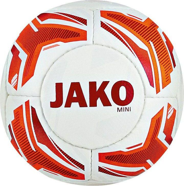 Мяч футбольный сувенирный Jako STRIKER 2385-19 р. 1 Бело-оранжево-красный