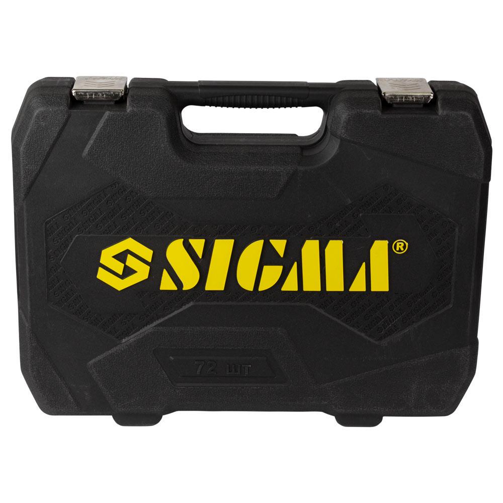 Набір насадок торцевих і біт Sigma CrV mid 1/4" & 1/2" 72 шт. (6003741) - фото 2 Набір насадок торцевих і біт Sigma CrV mid 1/4" & 1/2" 72 шт. (6003741) - фото 2