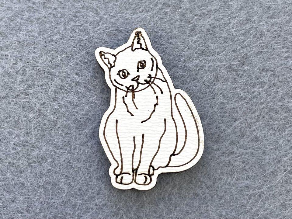 Декор из МДФ Котик 50 шт. (21101)