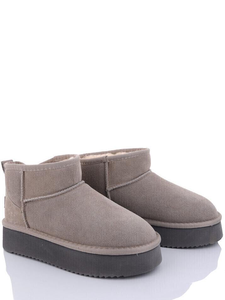 Угги замшевые на овчине ITTS AN801-17 р. 41 Молочно-графитовый