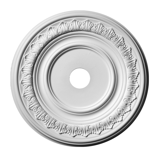 Розетка потолочная ErmitageDecor Р-168 классицизм круглая с классическим орнаментом гипс ⌀ 410 мм