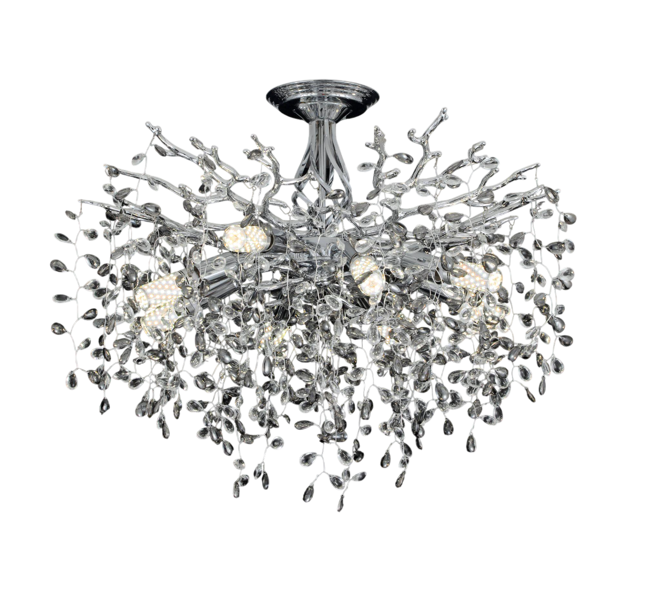 Люстра хрустальная Sirius Ш C33031-460 CH хрустальные гроздья