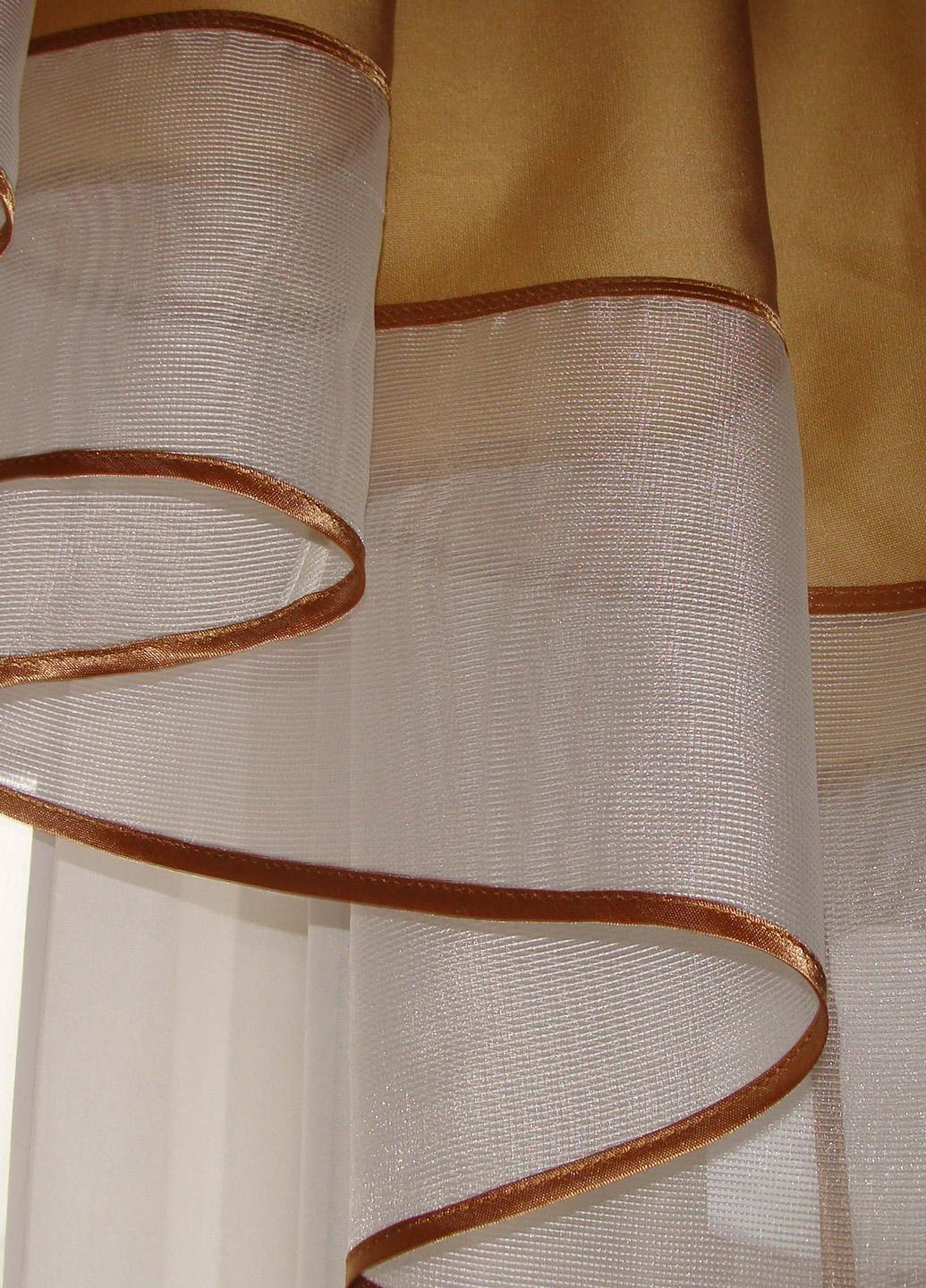 Ламбрекен Firanka Дуга карниз 200 см Коричневий (72_1_2м) - фото 4 Ламбрекен Firanka Дуга карниз 200 см Коричневий (72_1_2м) - фото 4