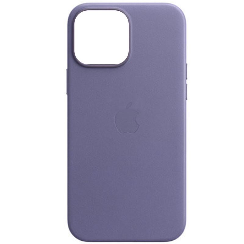 Протиударний Чохол Epik для Apple iPhone 13 mini (5.4") Leather Case (AAA) with MagSafe Бузковий/Wisteria
