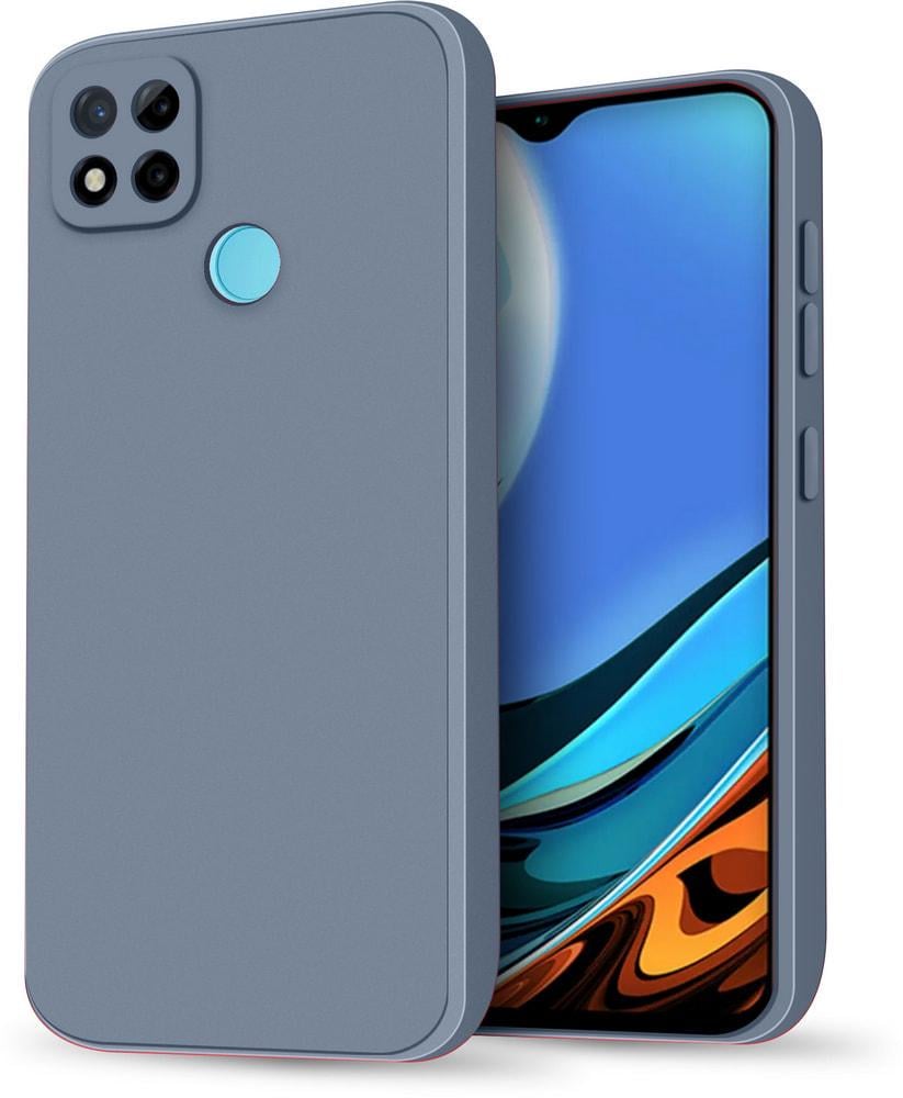 Силіконовий чохол HardCorner Xiaomi Redmi 9C (з мікрофіброю) Gray Blue (34844-6D)