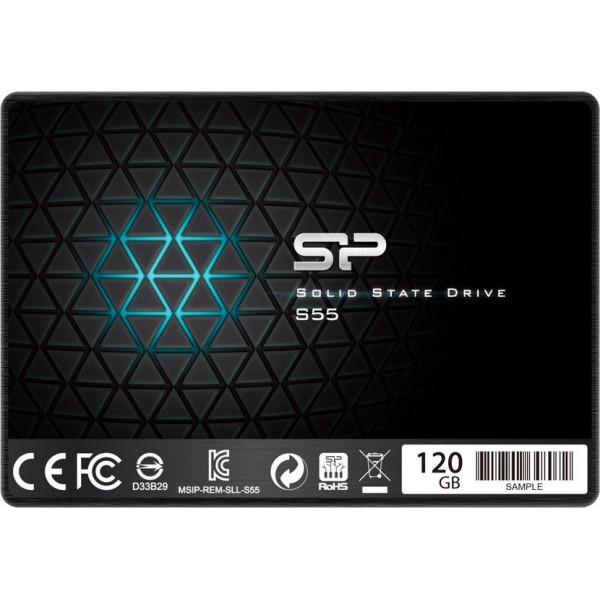 SSD накопитель Silicon-Power S55 SATA 120GB (SP120GBSS3S55S25) - фото 1