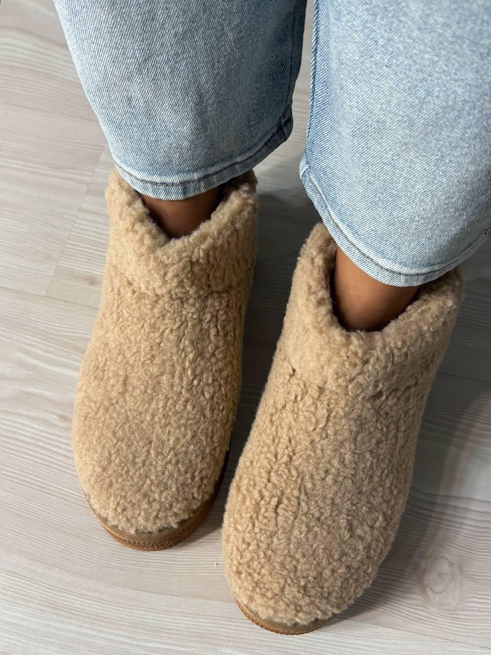 Уггі жіночі Hengji 37-2 з хутром тедді на платформі р. 38 Бежевий (4977) - фото 3 Уггі жіночі Hengji 37-2 з хутром тедді на платформі р. 38 Бежевий (4977) - фото 3