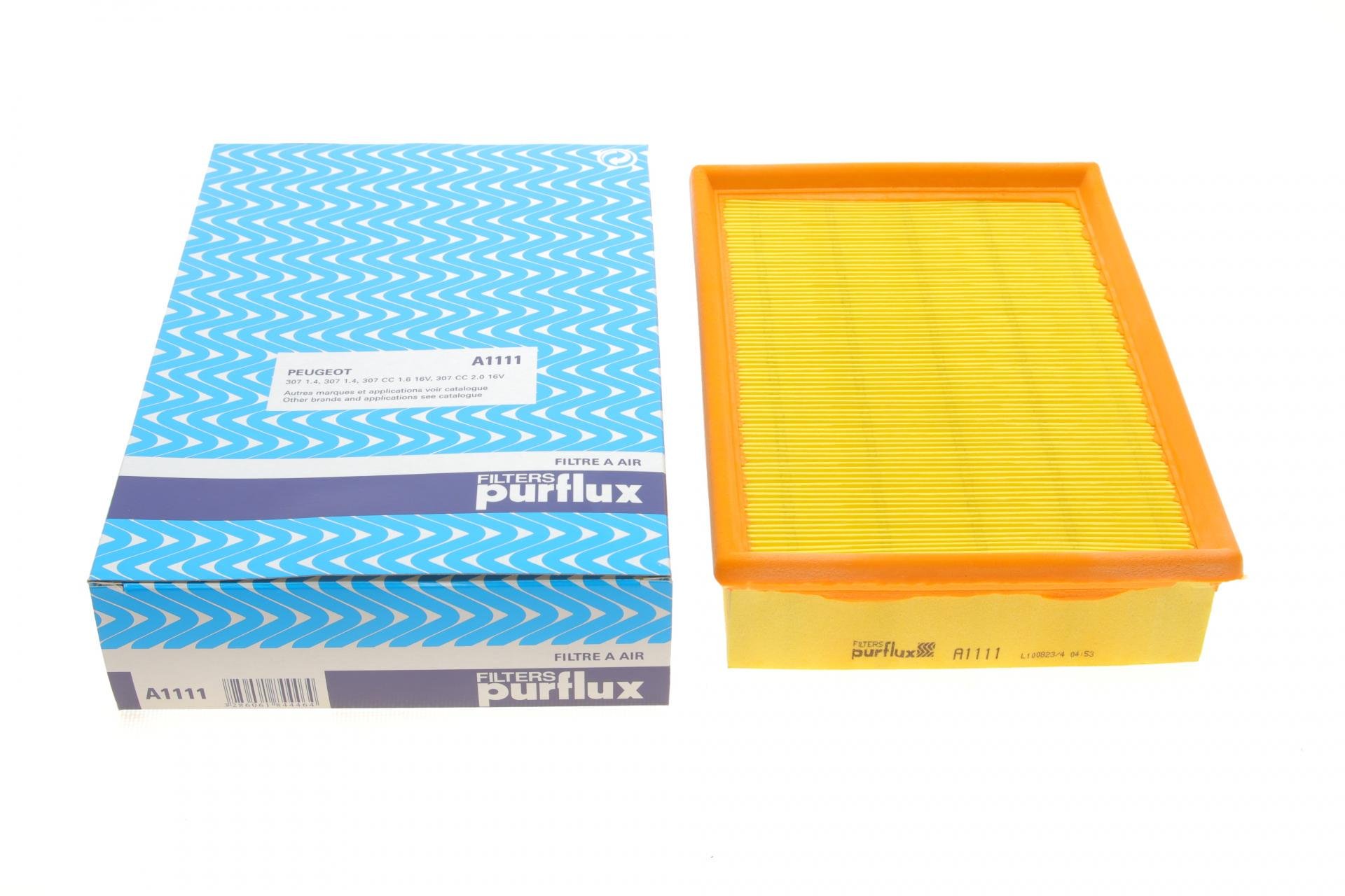 Фильтр воздушный PURFLUX для Peugeot 307 1,4-2,0 00-09- (A1111)