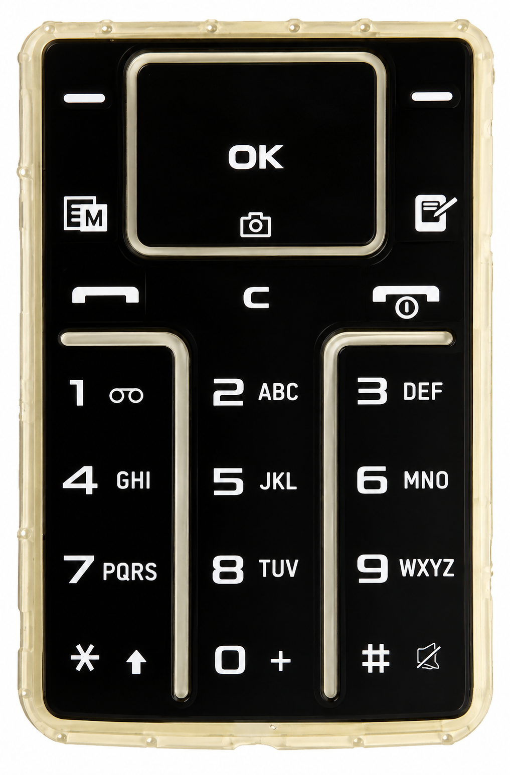 Клавиатура кнопочная для мобильного телефона Samsung S3600 Black (7208797)