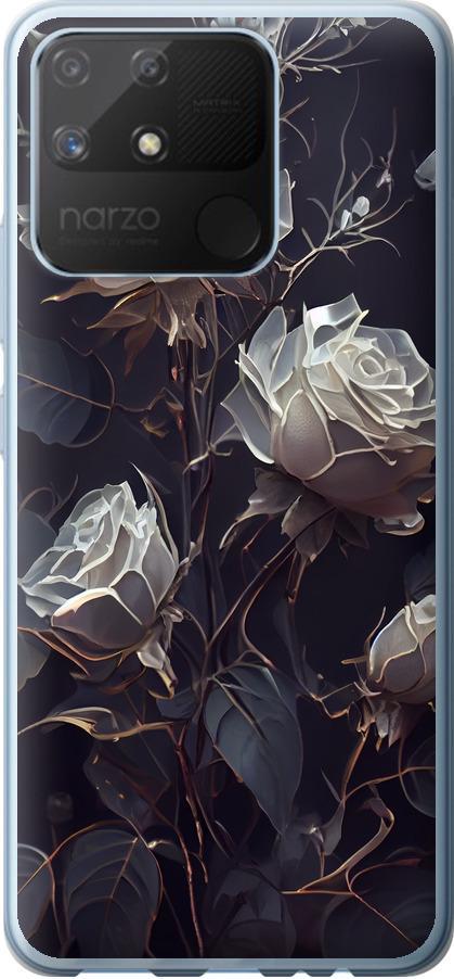 Чехол на Realme Narzo 50A Розы 2 (5550u-2514-42517)
