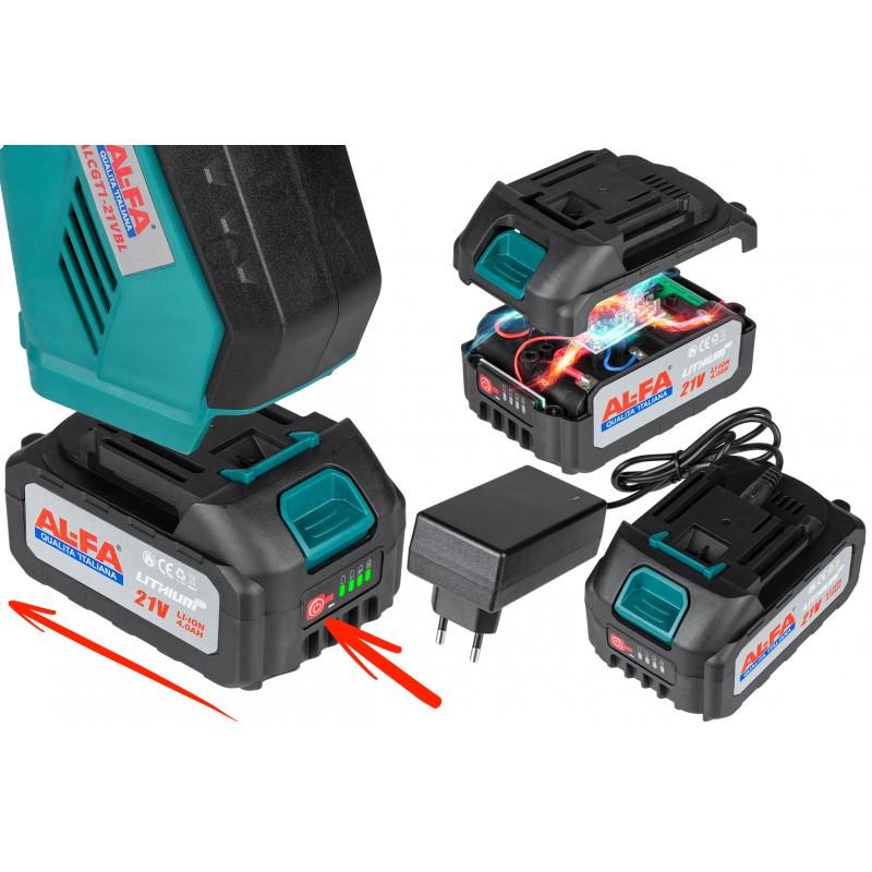 Тример безщітковий акумуляторний AL-FA ALC GT4B-21V 21В 4А - фото 10 Тример безщітковий акумуляторний AL-FA ALC GT4B-21V 21В 4А - фото 10