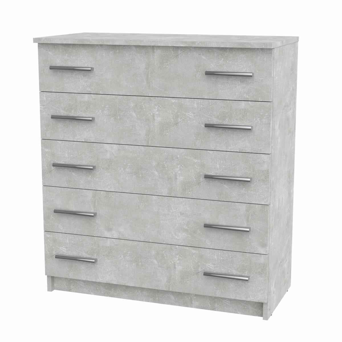 Комод Компаніт 5 80х38х89 см Ательє світлий (25401761)