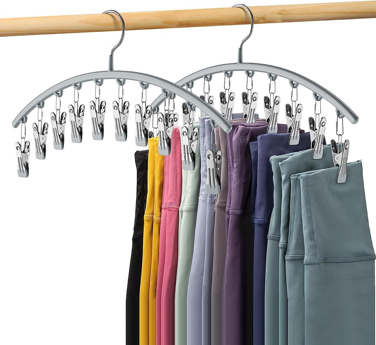 Плічка для штанів з 10 затискачами 2 шт.