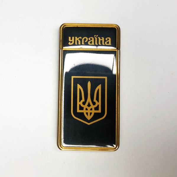 Запальничка USB Україна електроімпульсна Золотий