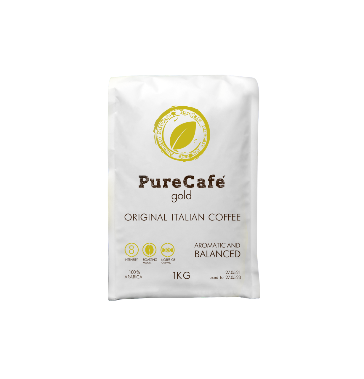 Кава в зернах PureCafe Gold 1 кг