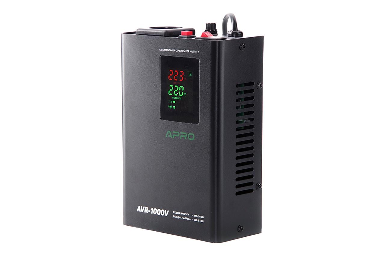 Стабілізатор напруги релейний Apro навісний 800 Вт x AVR-1000V (852009)