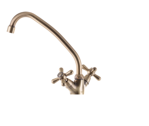 Змішувач для кухні Haiba DOMINOX-271 з високим виливом з двома вентилями латунь Бронза (b-HB0075) - фото 4 Змішувач для кухні Haiba DOMINOX-271 з високим виливом з двома вентилями латунь Бронза (b-HB0075) - фото 4