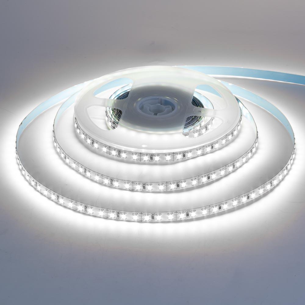 Светодиодная лентай SMD2835 12 V AVT 168 LED/м IP20 5 м Холодный белый