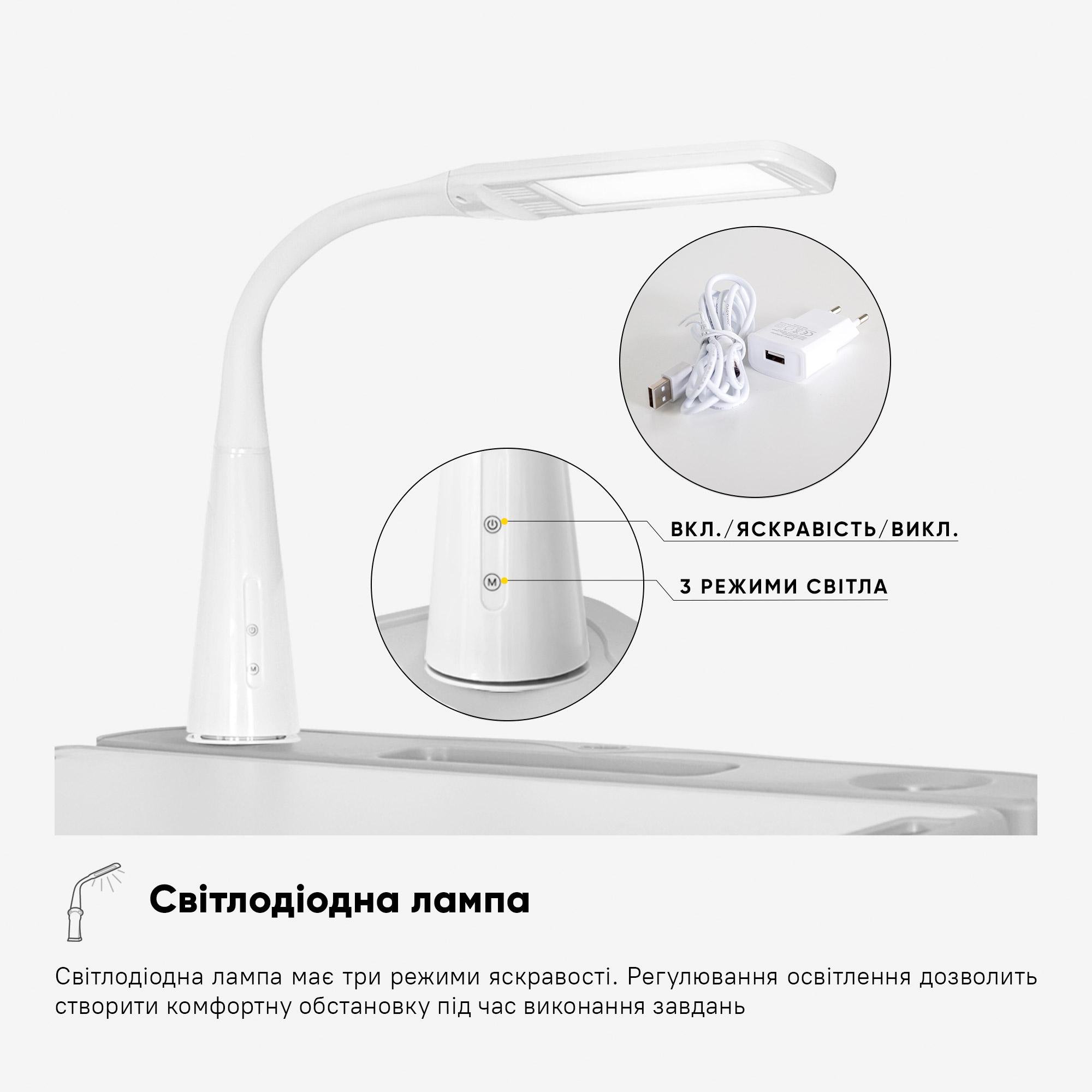 Комплект мебели Evo-Kids (стол+стул+полка+лампа) BD-20 G - фото 10