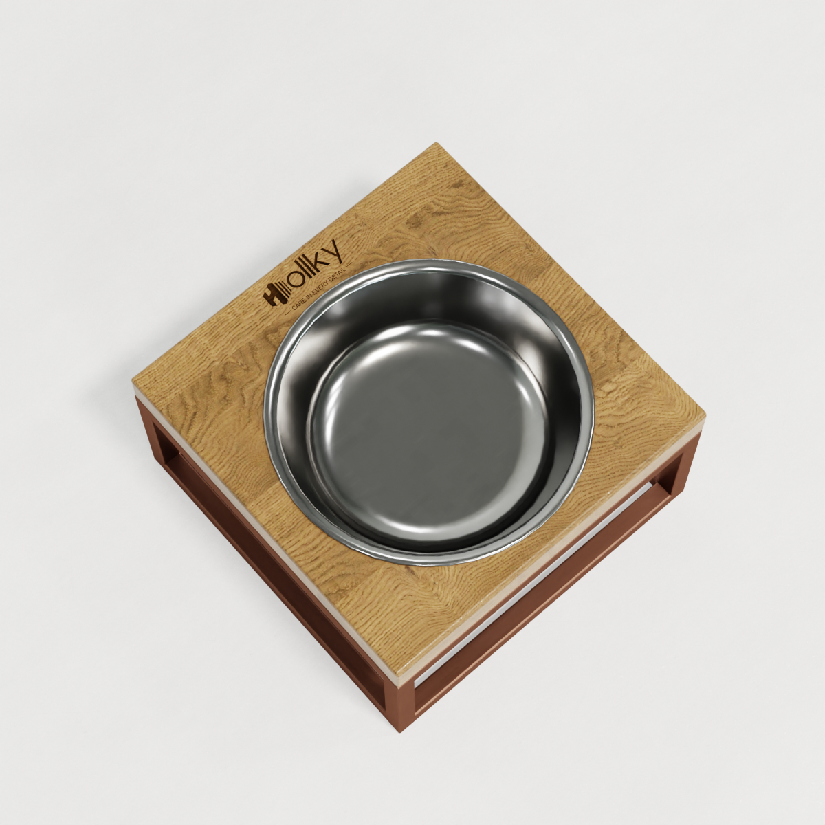 Миска на подставке для кошек и маленьких собак Hollky Base Solo S 0,45 л (S-18187-GLNT) - фото 8 Миска на подставке для кошек и маленьких собак Hollky Base Solo S 0,45 л (S-18187-GLNT) - фото 8