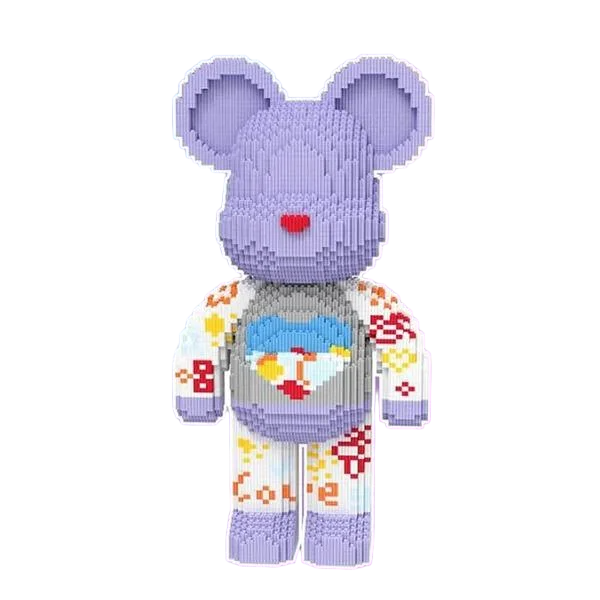 Конструктор Magic Blocks Bearbrick Heart 4300 дет. 50 см (9149)