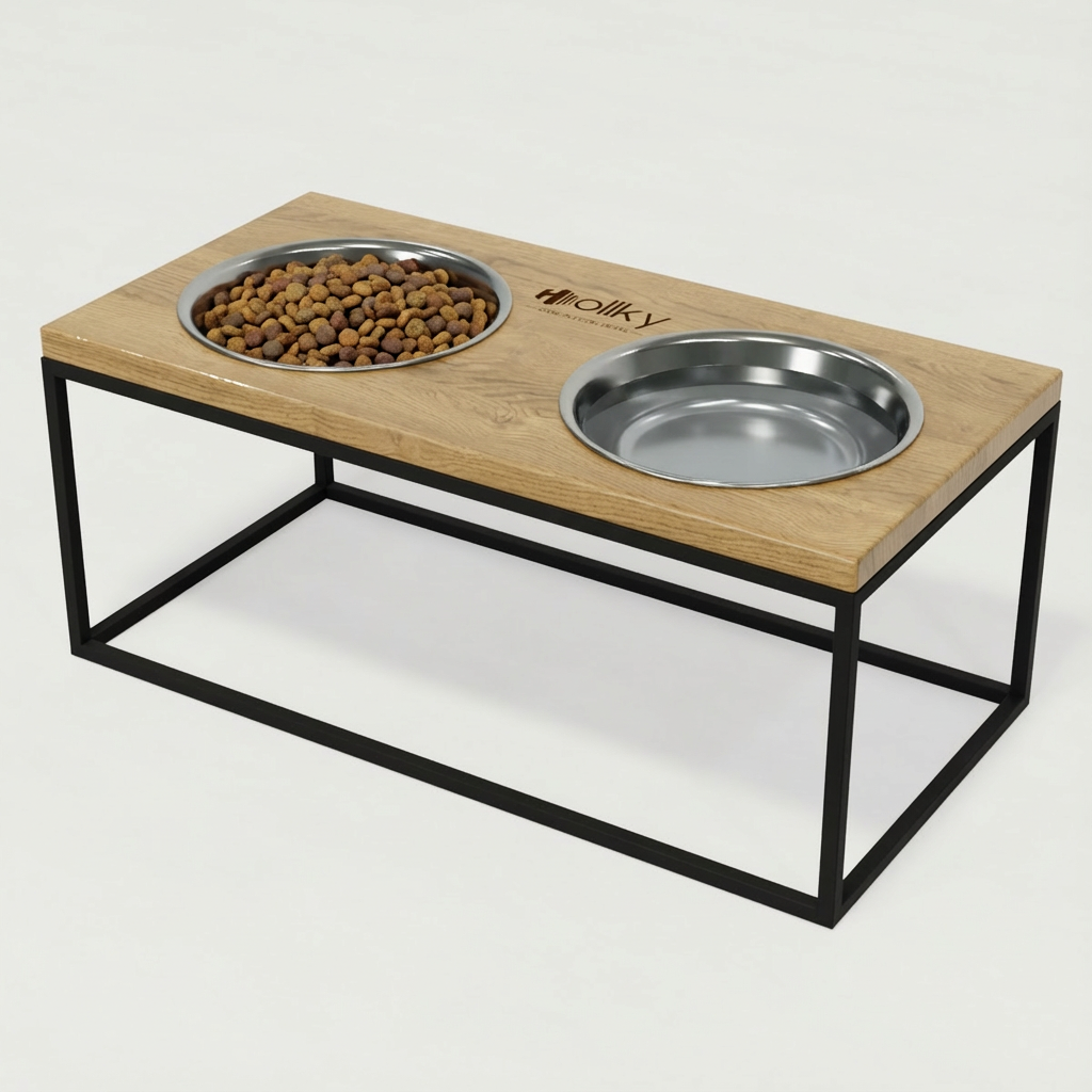 Миски на подставке для больших собак Hollky Base XL20 2х1,8 л (BXL20-522620-BLNT) - фото 1 Миски на подставке для больших собак Hollky Base XL20 2х1,8 л (BXL20-522620-BLNT) - фото 1
