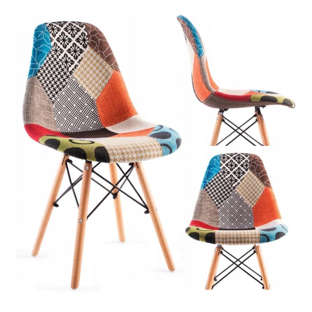 Стул для кухни обеденный Bonro В-439 PW PATCHWORK (42300032) - фото 2 Стул для кухни обеденный Bonro В-439 PW PATCHWORK (42300032) - фото 2