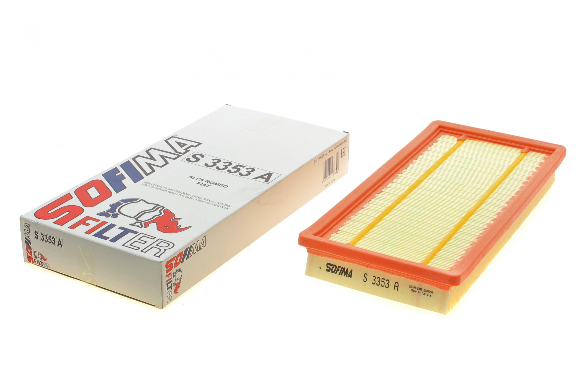 Фільтр повітряний SOFIMA для Fiat Punto 1,4i 10-/Alfa Romeo Mito 1,4i 10- OE line- (S 3353 A)