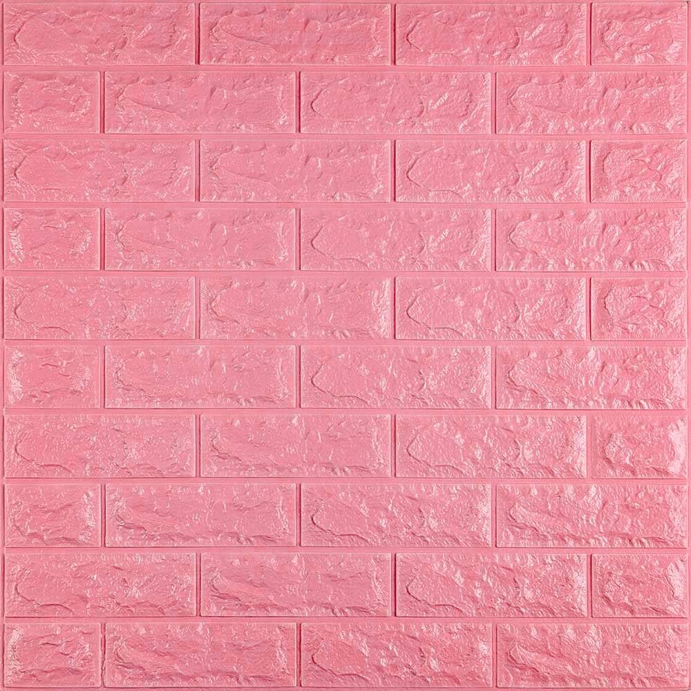 3D-панель самоклеющаяся Sticker Wall Розовый кирпич 700х770х7 мм (Панель-4-7мм)