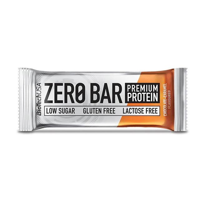 Протеиновый батончик 20 г белка без добавленного сахара BioTech Zero Bar 50 г Шоколад/Карамель