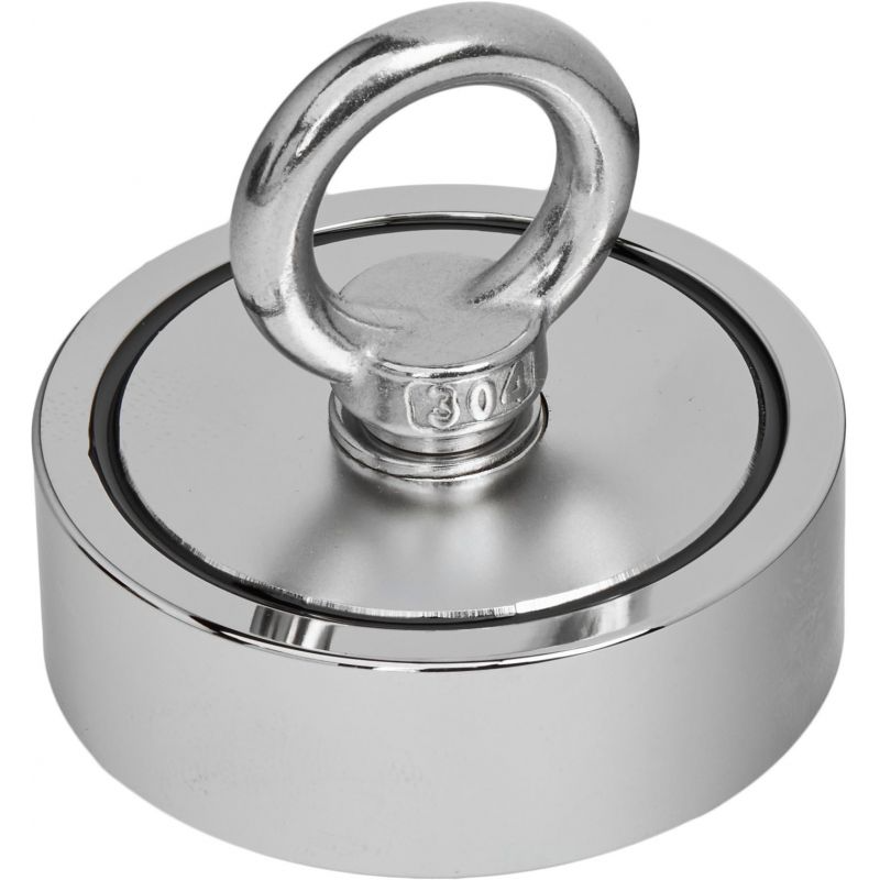 Магнит неодимовый поисковый Kraft&Dele KD10415 грузоподъемность 140 кг круглый Магнит неодимовый поисковый Kraft&Dele KD10415 грузоподъемность 140 кг круглый