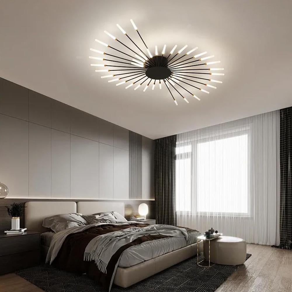 Люстра уникальная потолочная на 28 лучей Ø 100 см (8828/28 BK)