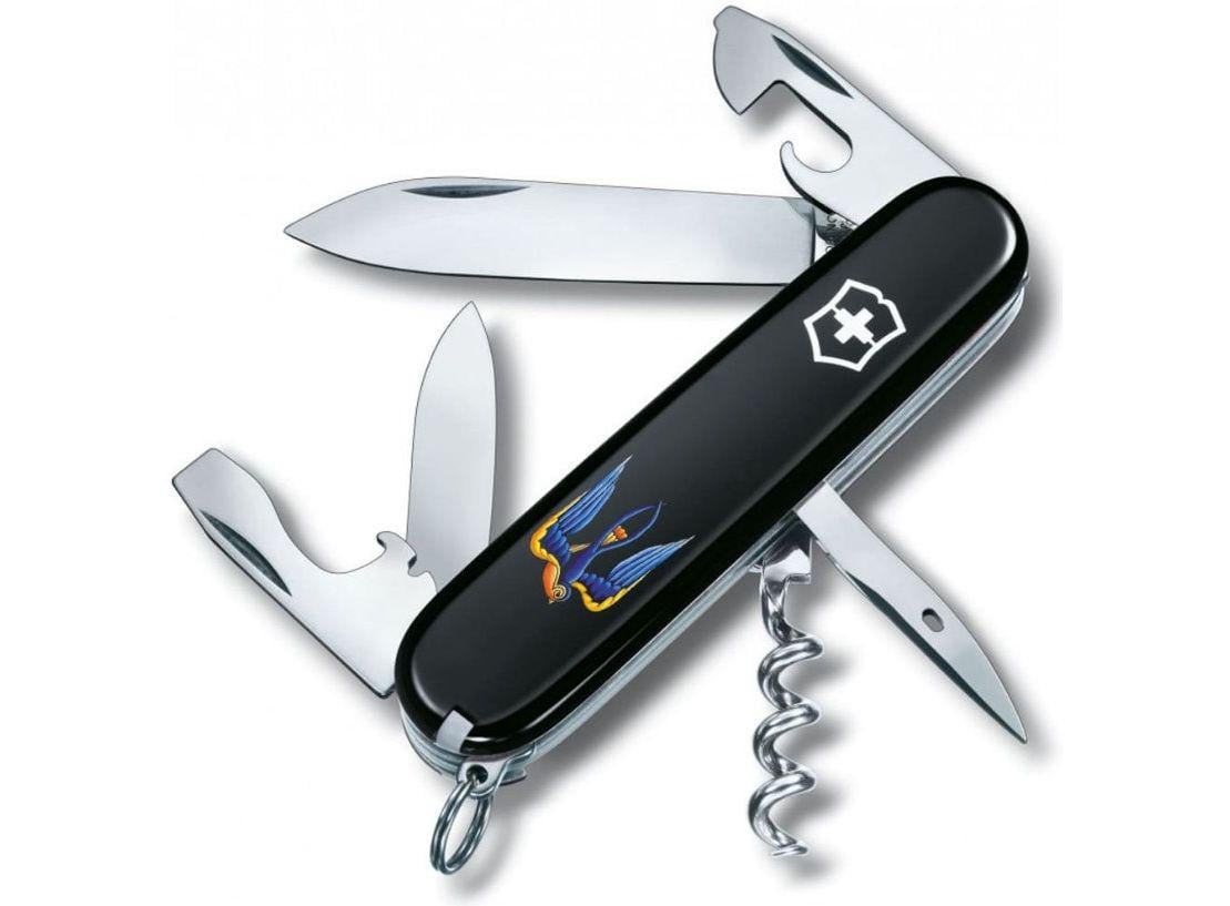 Мультитул Victorinox Vx13603.3_T1230u Spartan Ukraine Трезубец Ласточка 91 мм Черный