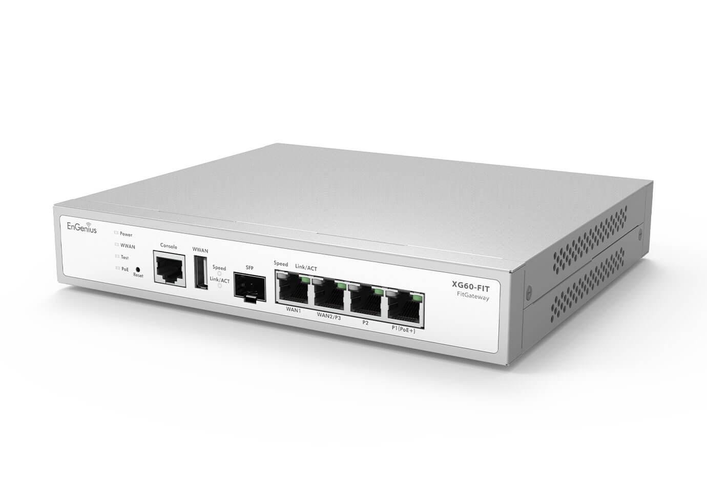 Шлюз SD-WAN EnGenius XG60-FIT 2xGbE LAN 2 x GbE WAN 1 SFP Port