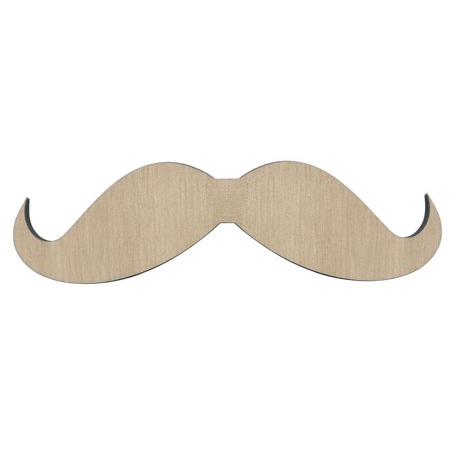 Заготовка для декупажа Rosa Talent Галстук Усы фанера 12х3,5 см 5 шт. (4820149903453)