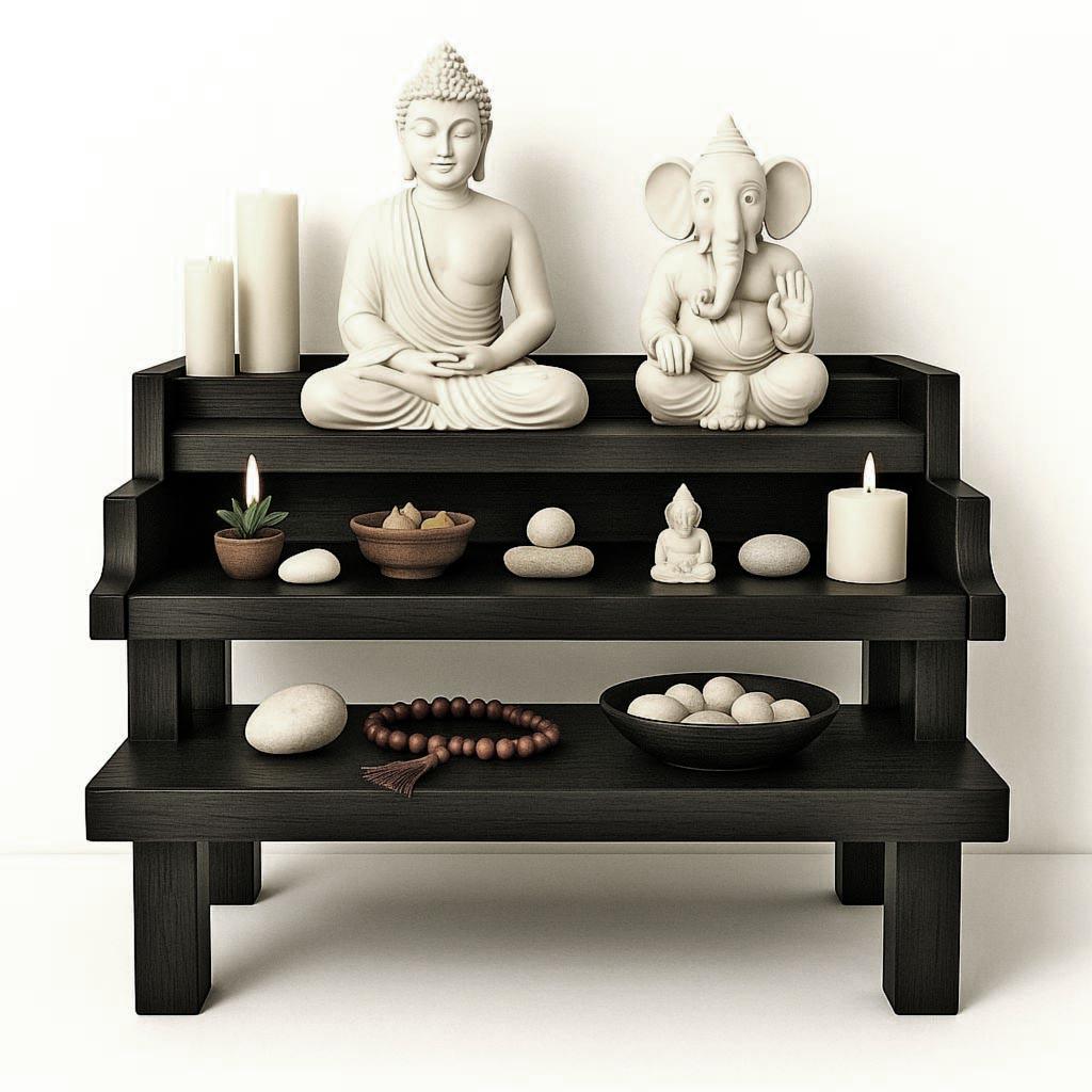 Алтарь для медитации из дерева Пуринам Венге (ЛАТ-006412)