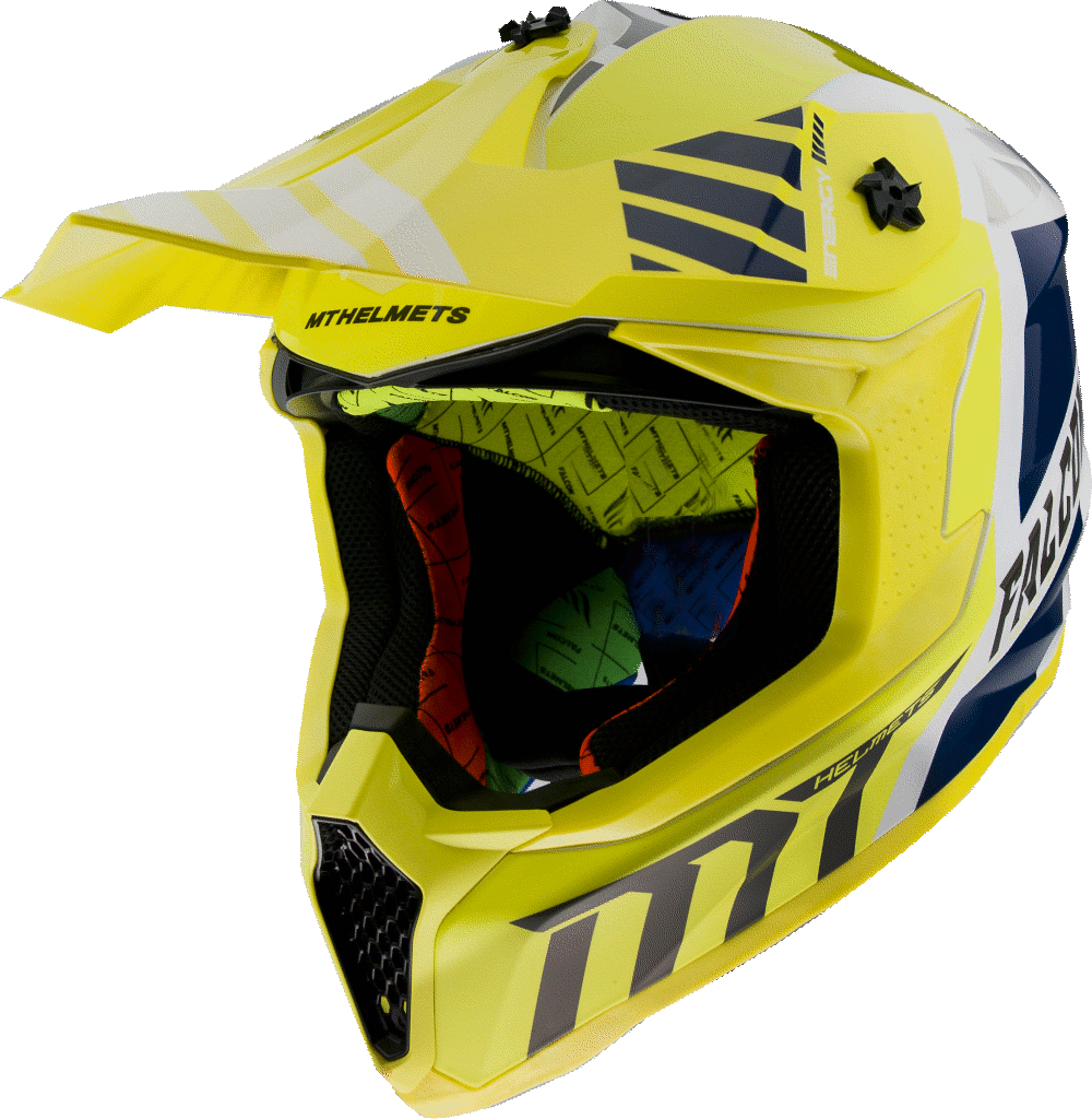 Шолом MT Falcon Warrior Yellow/White/Blue/Grey (A241978)