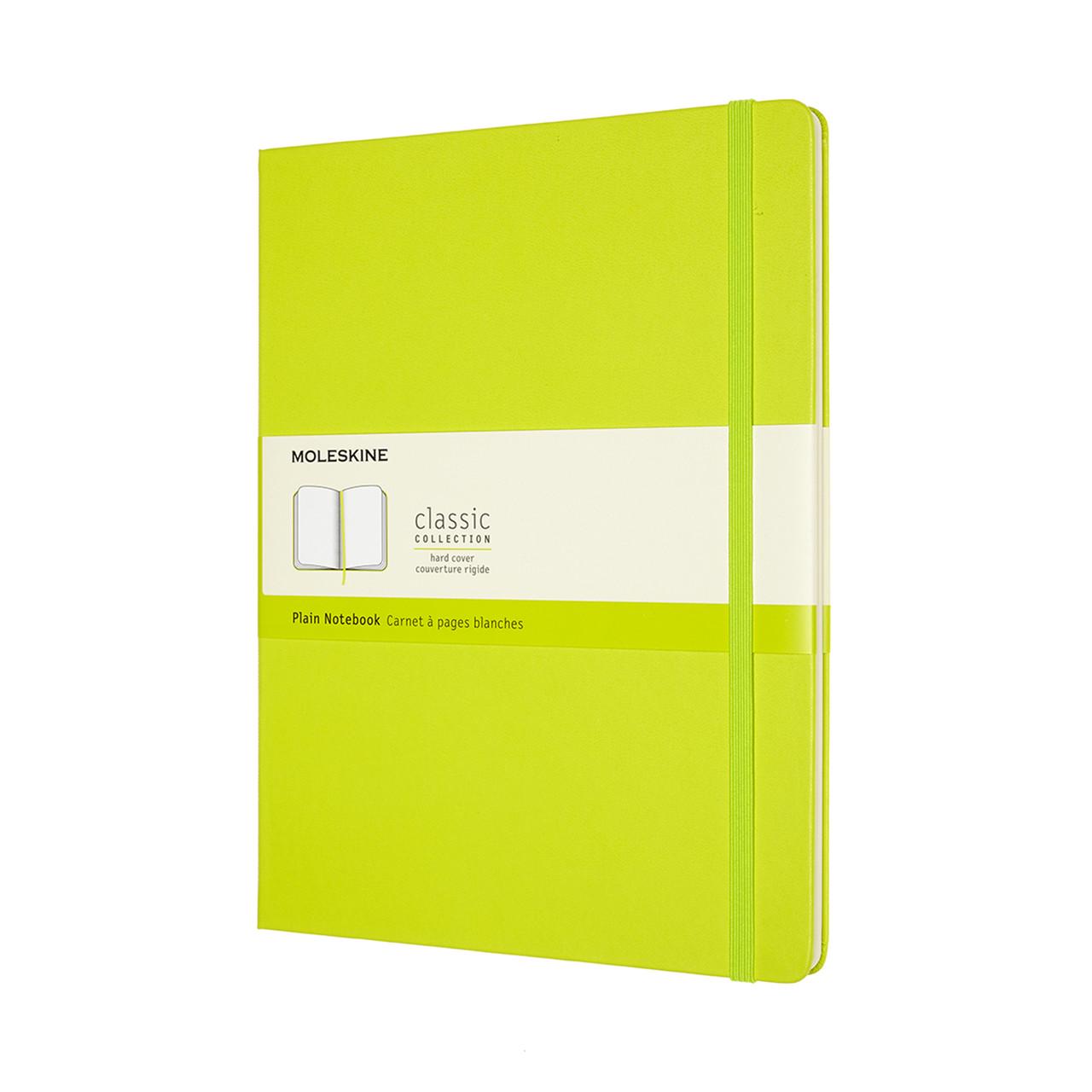 Блокнот Moleskine Classic большой большой 19х25 см нелинованный Лимонный/Зеленый (8056420850901)