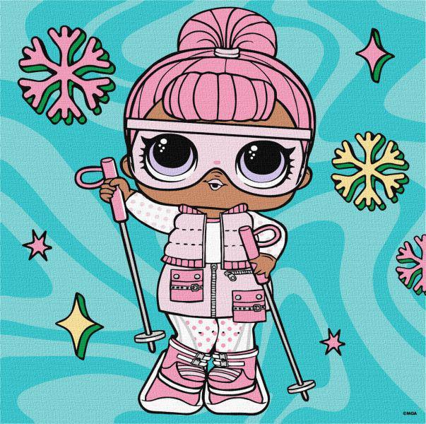 Картина по номерам Ideyka L.O.L. Surprise! Winter chill Snow Bunny 25x25 см (KHO1325)