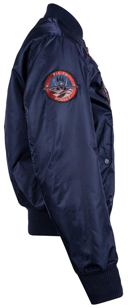 Бомбер Top Gun MA-1 Nylon Bomber Jacket with patches 5XL Navy (TGJ1540PNV5XL) - фото 6