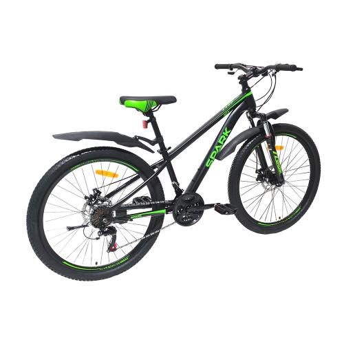 Велосипед Spark JOY колеса 26"/стальная рама 13" Черно-салатовый (26351969) - фото 4