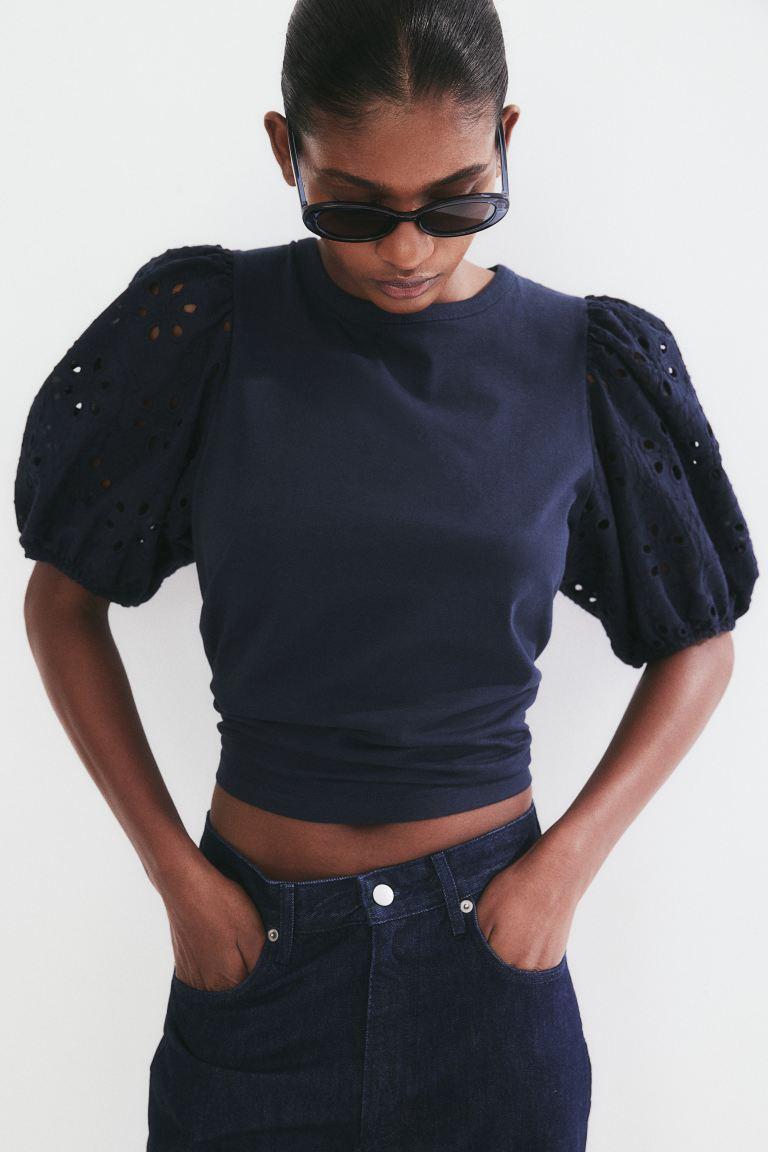 Топ H&M S Темно-синий (1223275П) - фото 6 Топ H&M S Темно-синий (1223275П) - фото 6