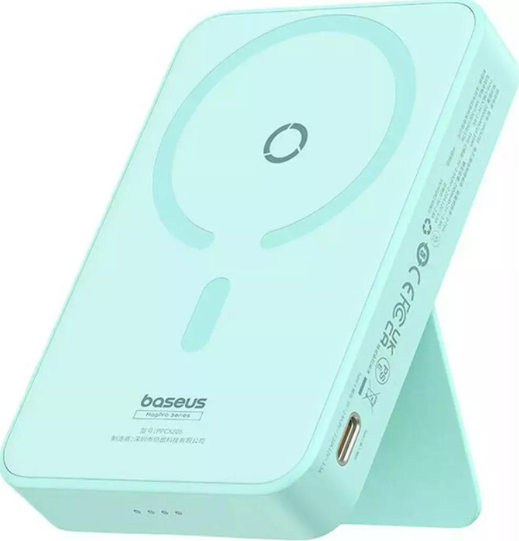 Повербанк BASEUS MagPro Magnetic Wireless Fast Charge 3A 2в1 QC3.0/PD3.0 15/20W 5000 mAh Blue (32550512)