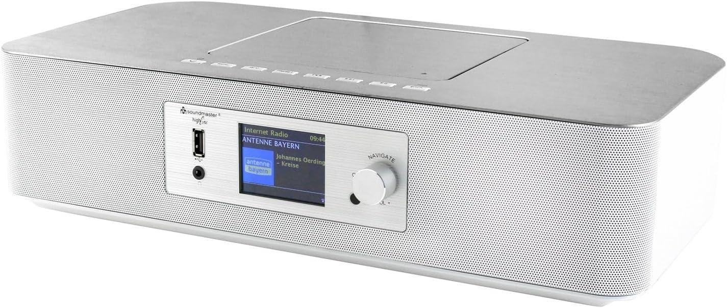 Центр музыкальный с интернет-радио Soundmaster ICD2020WE DAB+ FM-радио CD-MP3 Bluetooth Белый