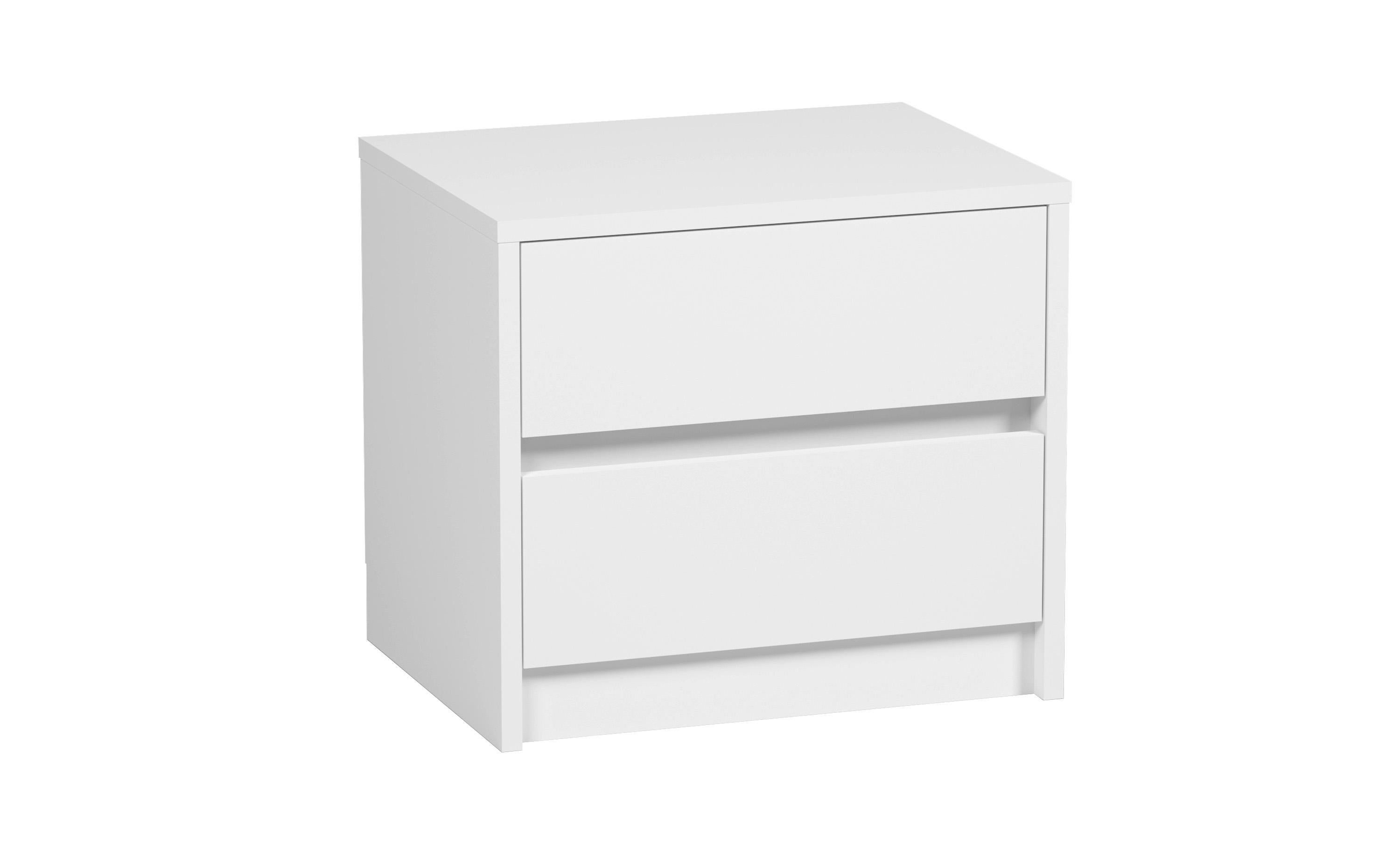 Тумба приліжкова Orange-Line Тіна з 2-ма шухлядами Білий діамант (408785)