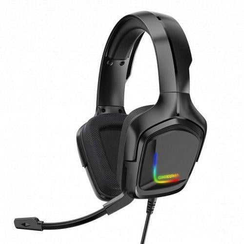 Наушники игровые Onikuma K20 с микрофоном и подсветкой для компьютера и консолей (15567)