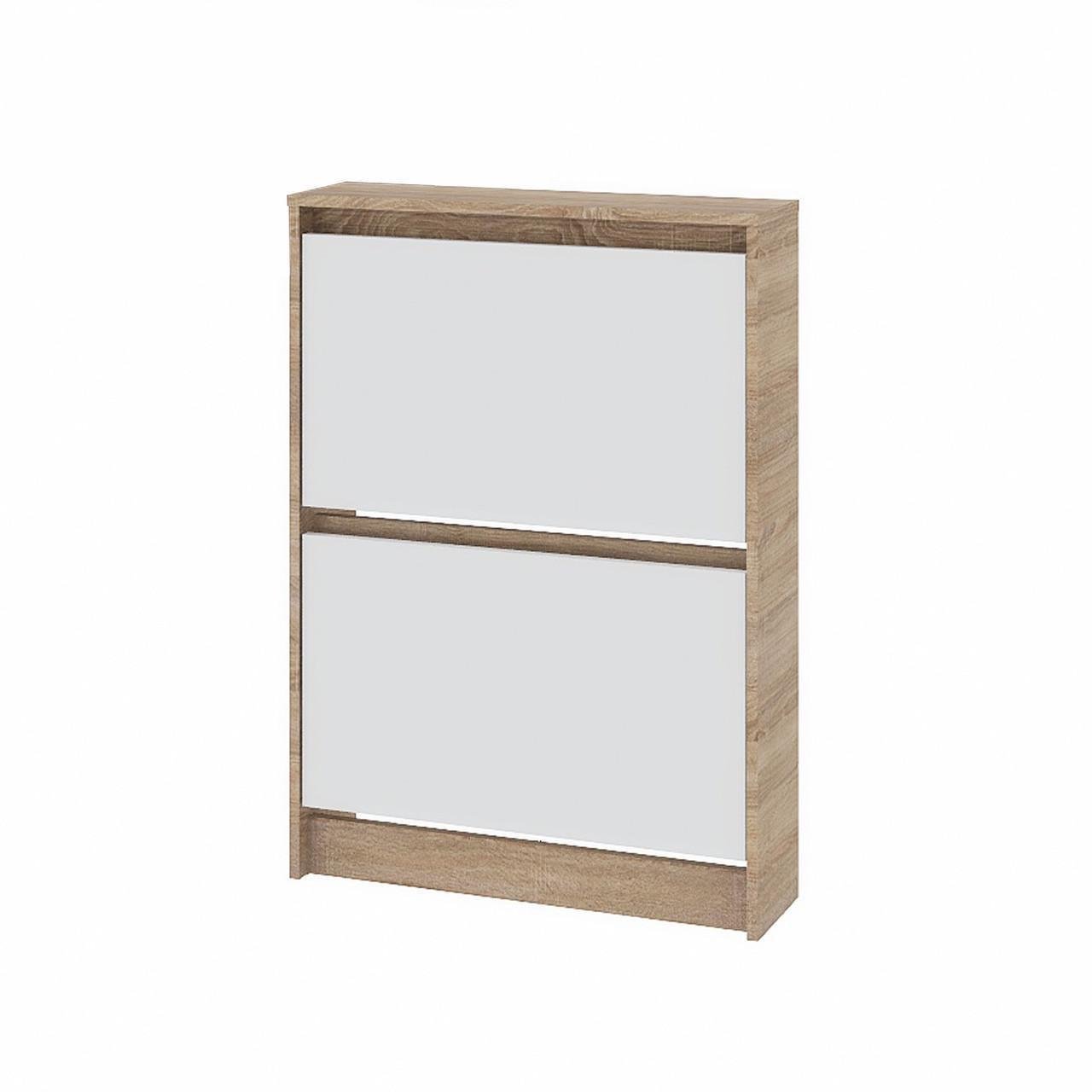 Тумба для взуття Еверест Сіті-160-2 70,2х16х95,8 см Дуб сонома/Білий (ЕВ20726,01)