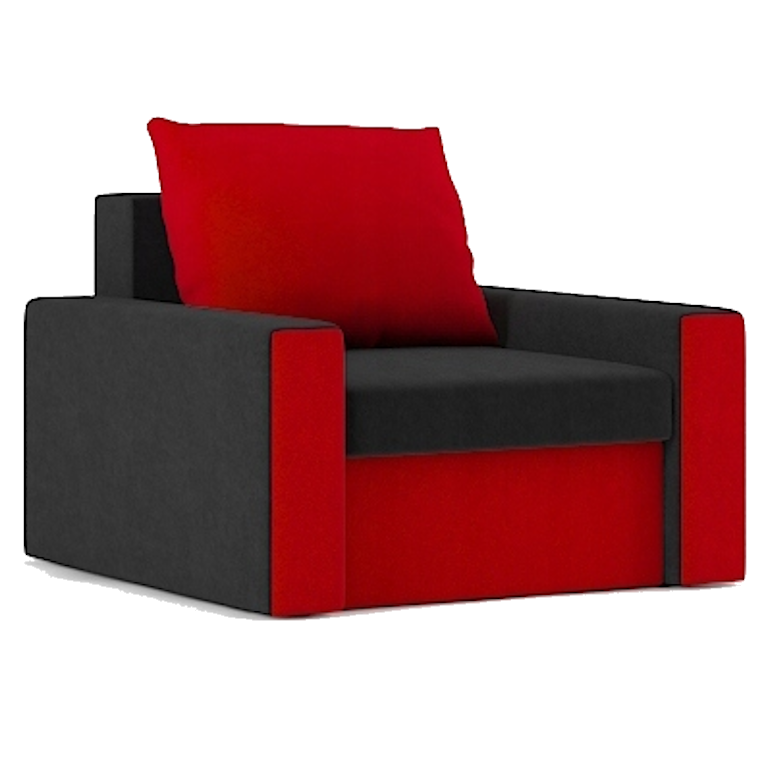 Крісло Зеус 105х90 см Чорний/червоний (28118977)