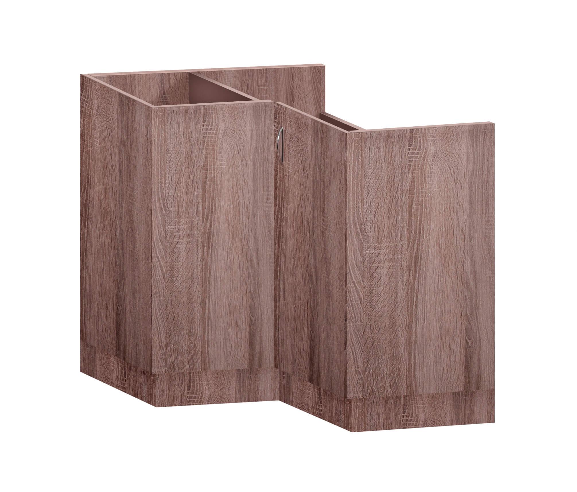 Тумба кутова кухонна МАКСІ-Меблі №2 під врізне миття без стільниці Дуб трюфель (5102060)